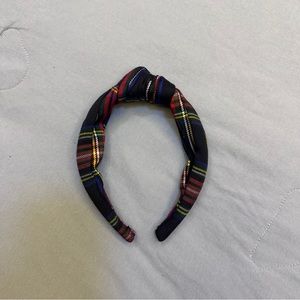 NWOT J.Crew Tartan knot headband